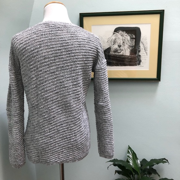 Calvin Klein Jeans Gray Marl V-Neck Sweater - Picture 6 of 11